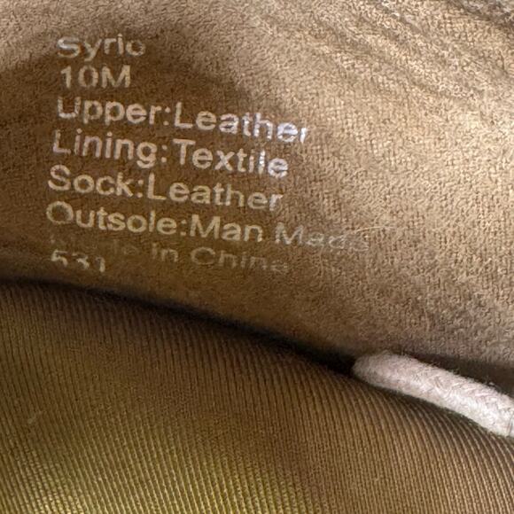 Steve Madden Syrio Classic Tan Leather Ankle Boots Men's Size 10M US - Picture 7 of 7